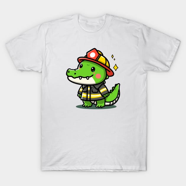 Cute Crocodile T-Shirt by Rekayasabumi